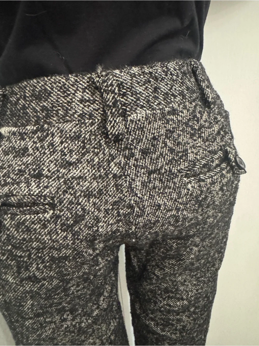 Gucci Black and Gray Tweed Men's Dress Pants